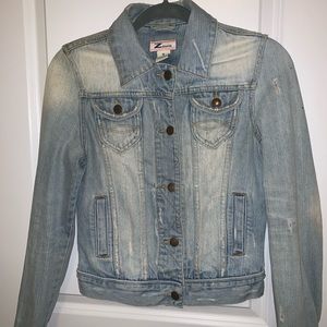 Zenana Faded Wash Denim Jacket